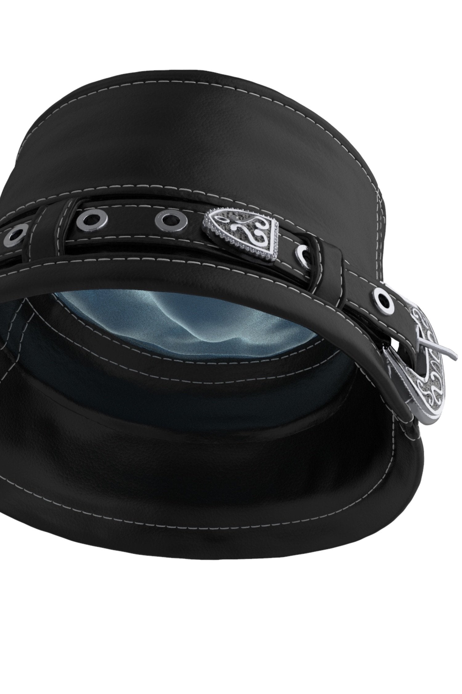730 LEATHER BUCKLE HAT ROCKSTAR – abstractwrld VALI LTD