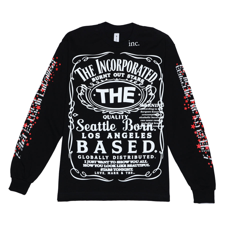 THE INCORPORATED THE BOTTLE LS T-SHIRT (BLACK)